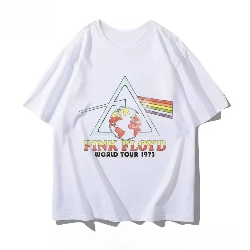 Men'S Fashion Pink Shirt - Koszulka z grafiką Pink Floyd, brytyjski
