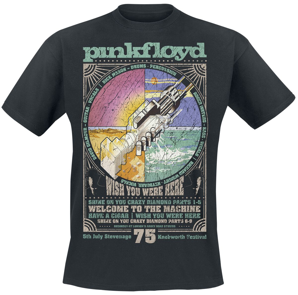 Men'S Fashion Pink Shirt - Koszulka bawełniana z grafiką Pink Floyd