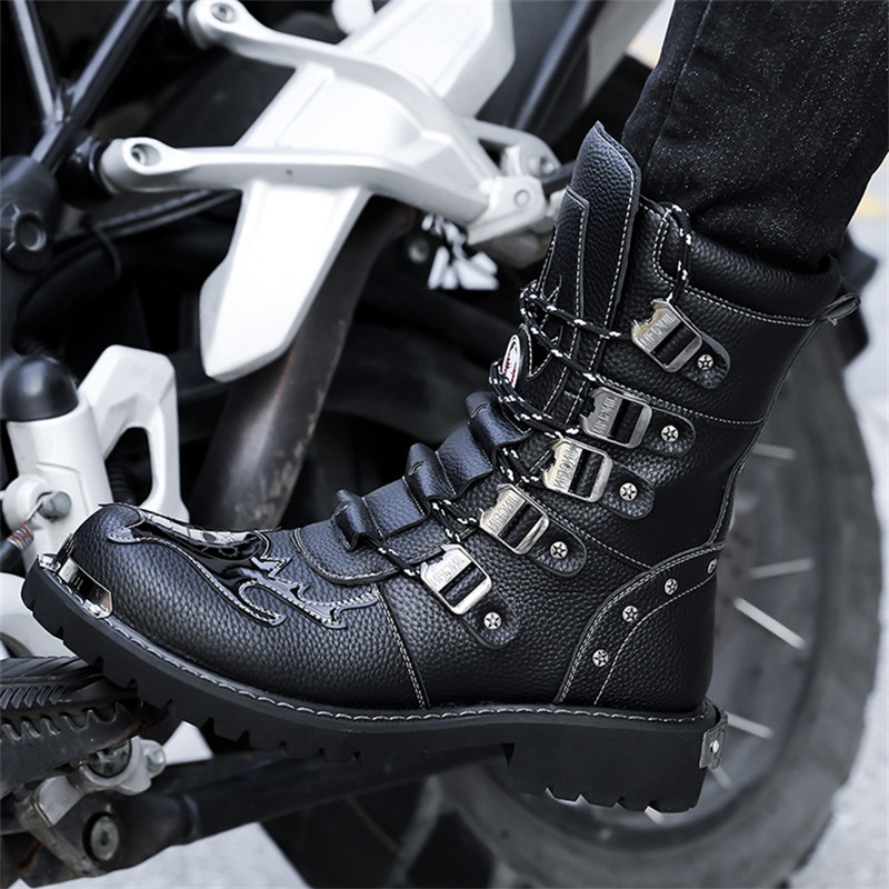 Men'S Fashion Plus - Buty motocyklowe całoroczne nowe męskie outdoorowe