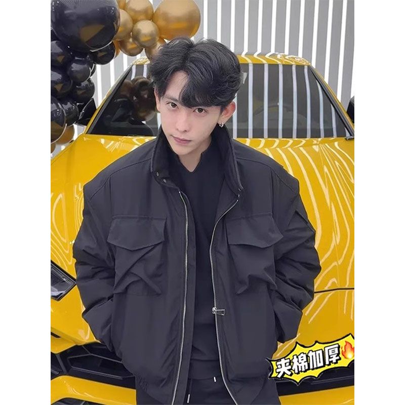 Harrington Jacket - Kurtka robocza, kurtka bawełniana, męska zimowa