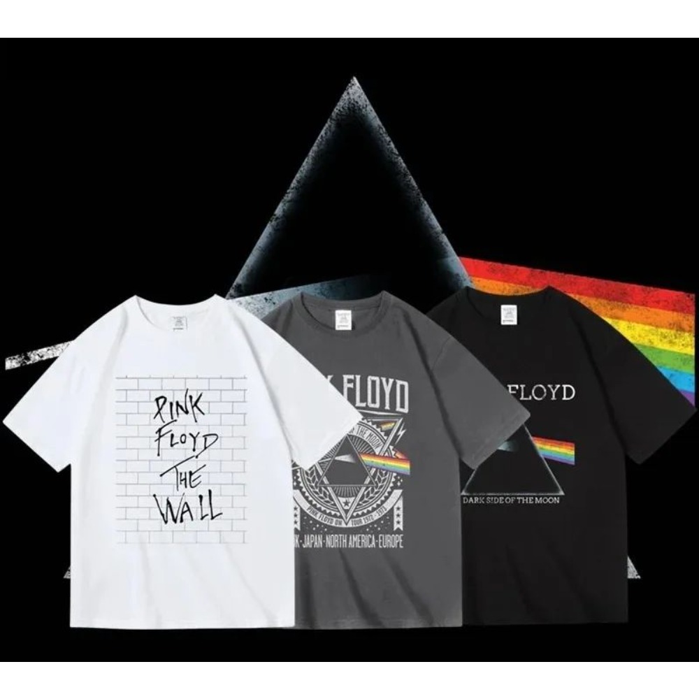 Men'S Fashion Pink Shirt - Koszulka Pink Floyd The Moon Album