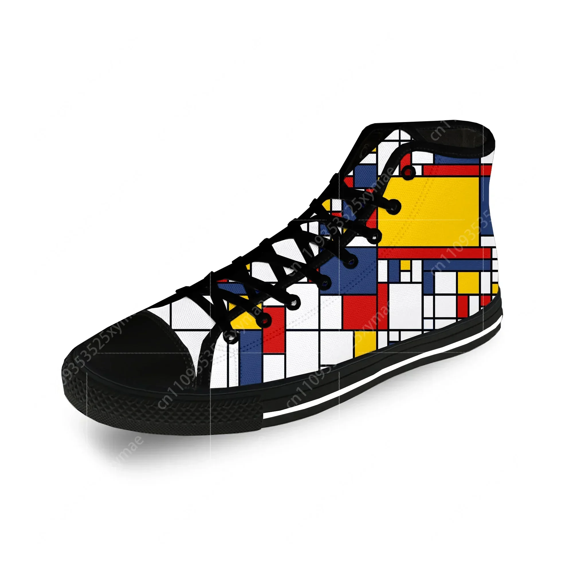 Men'S Fashion Aesthetics - Estetyka Mondrian, abstrakcyjna sztuka, casualowe buty