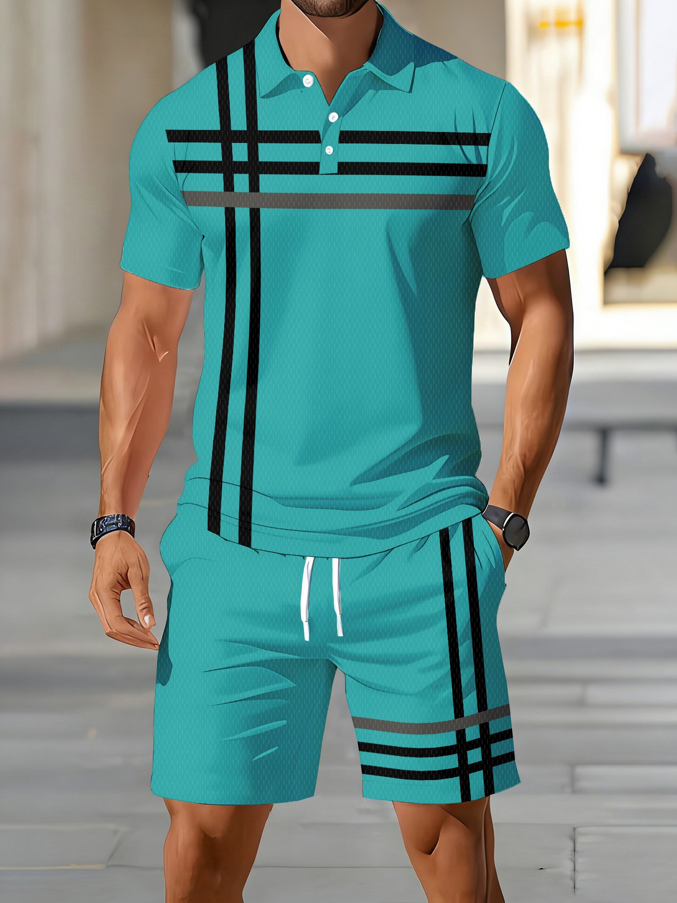 Men'S Fashion Polo Shirt - Letni zestaw męskich koszulek polo na
