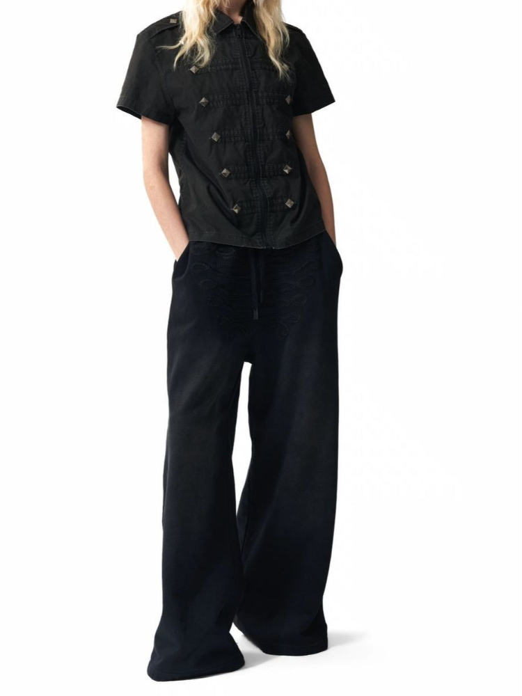 Men'S Fashion Aesthetics - Koszule retro z nitami w stylu