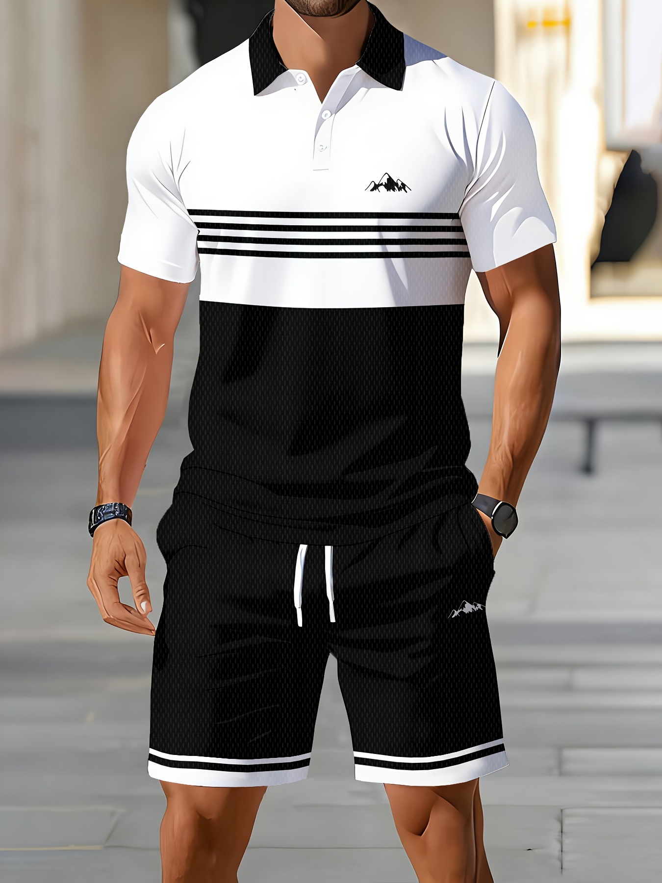 Men'S Fashion Polo Shirt - Męski zestaw polo na lato 2026