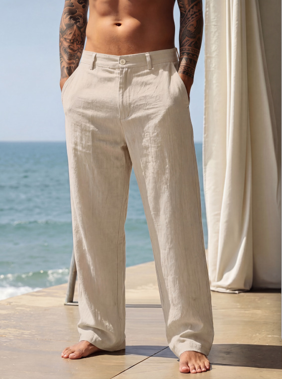 2026 Nowe męskie lniane spodni – Amazon Men'S Fashion recenzja i cena