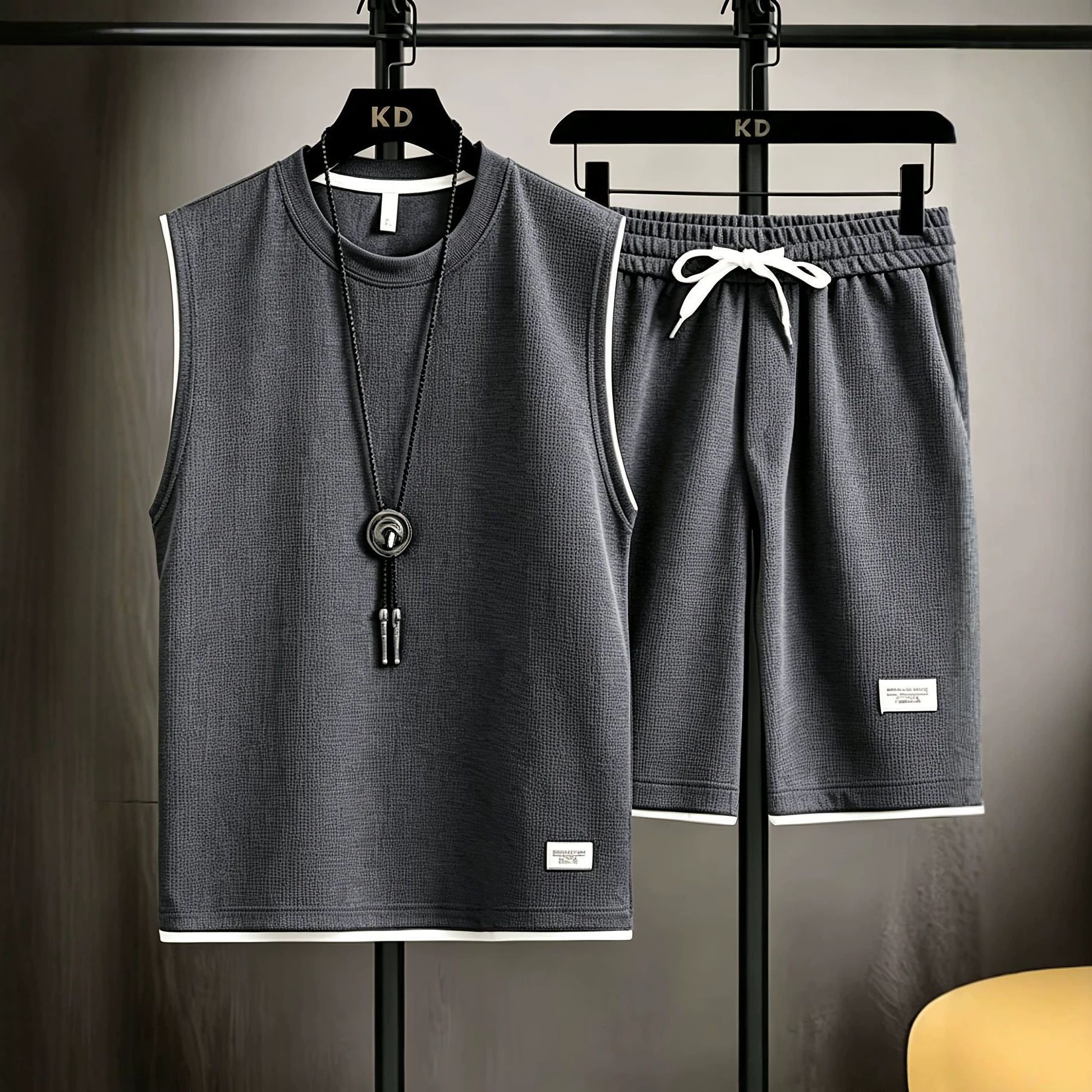 Letnie męskie komplety kamizel – Mens Fashion Vest recenzja i cena