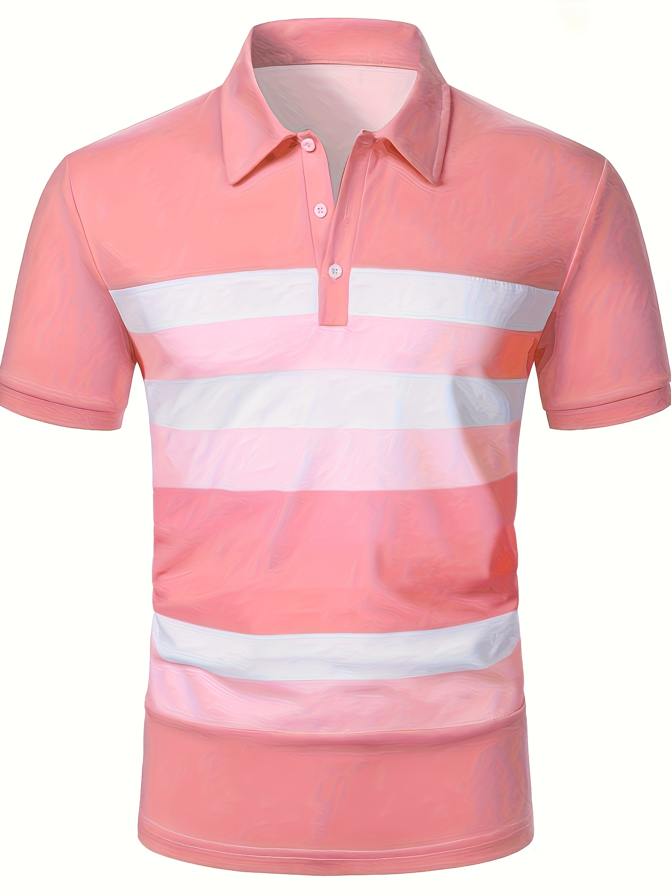 Letnia koszulka męska z krótki – Men'S Fashion Pink Shirt recenzja i cena