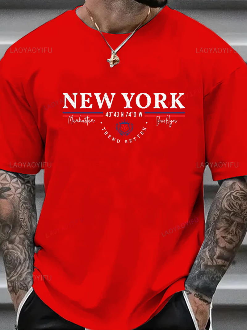 Koszulka z grafiką New York Le – York Men'S Fashion recenzja i cena