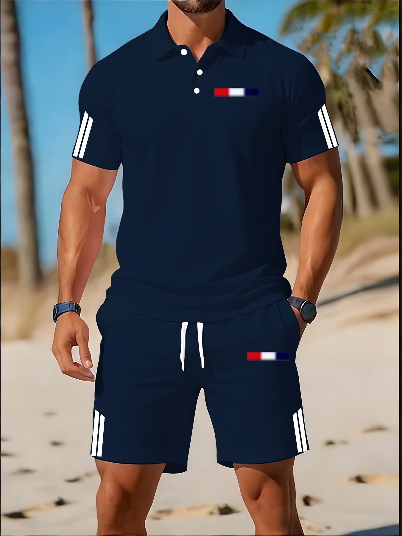 Męski zestaw polo na lato 2026 – Men'S Fashion Polo Shirt recenzja i cena