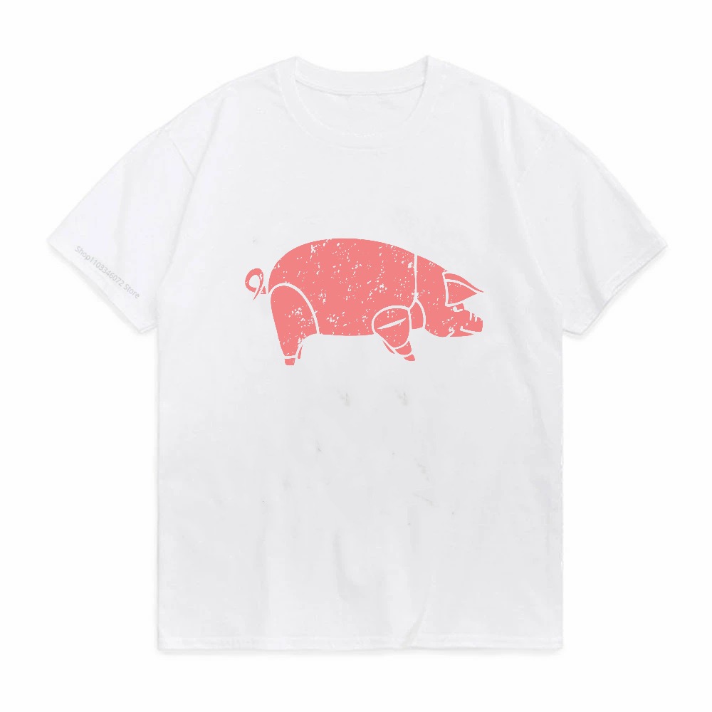 Koszulka z grafiką Pig Pink Fl – Men'S Fashion Pink Shirt recenzja i cena