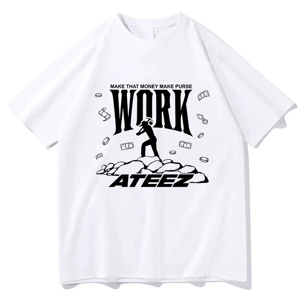 Ateez Work Vector T Shirt Moda – Men'S Fashion Aesthetics recenzja i cena