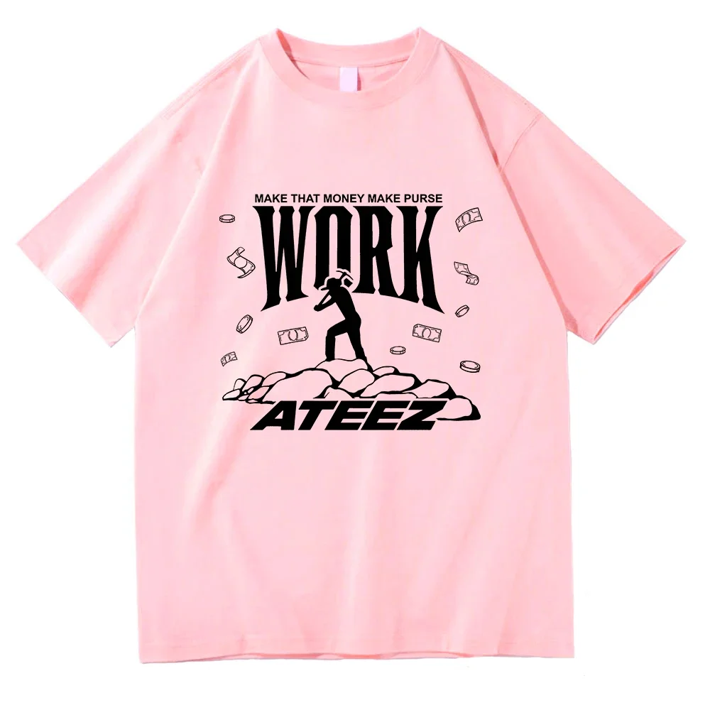 Ateez Work Vector T Shirt Moda – Men'S Fashion Aesthetics recenzja i cena