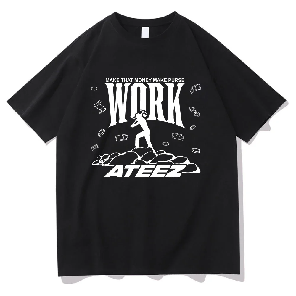 Ateez Work Vector T Shirt Moda – Men'S Fashion Aesthetics recenzja i cena