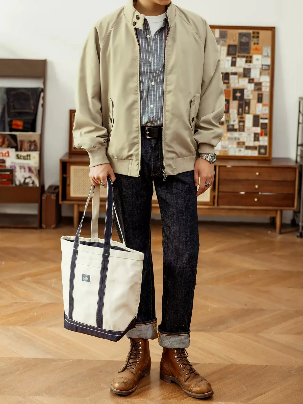Czerwona kurtka Tornado w klas – Harrington Jacket recenzja i cena
