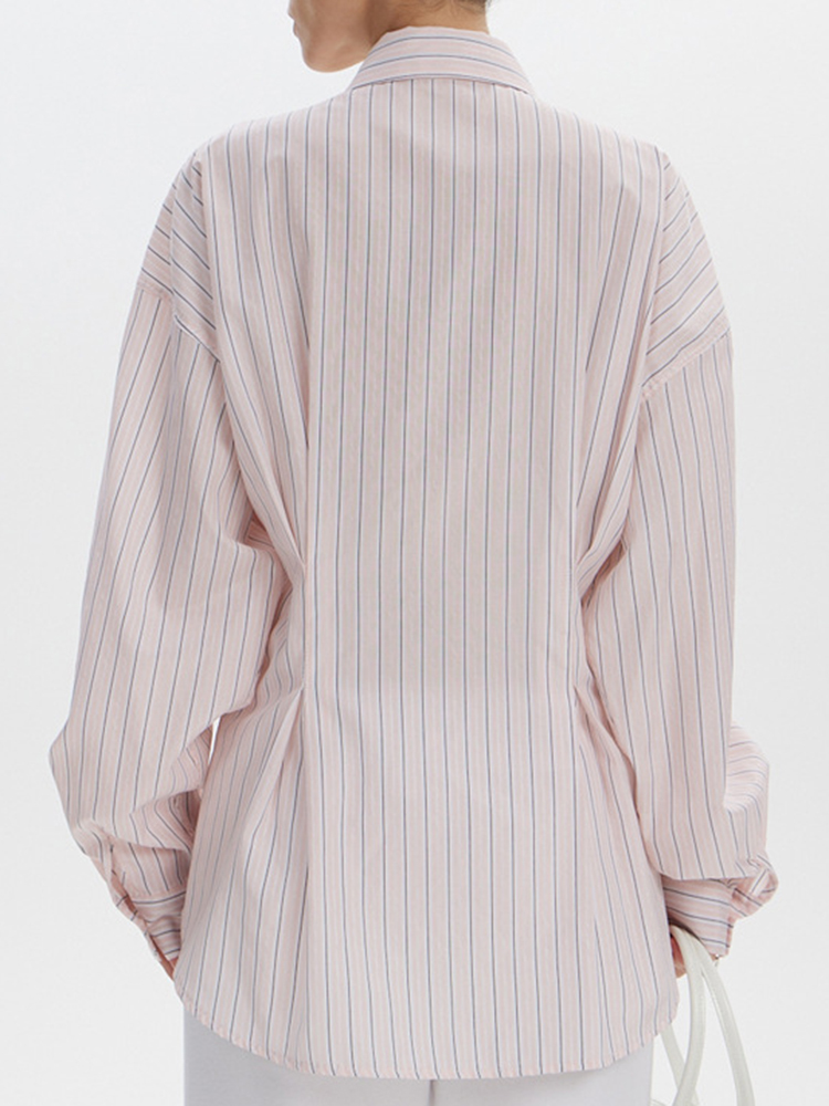 YERMORA Różowa Bluzka w Paski  – Men'S Fashion Pink Shirt recenzja i cena