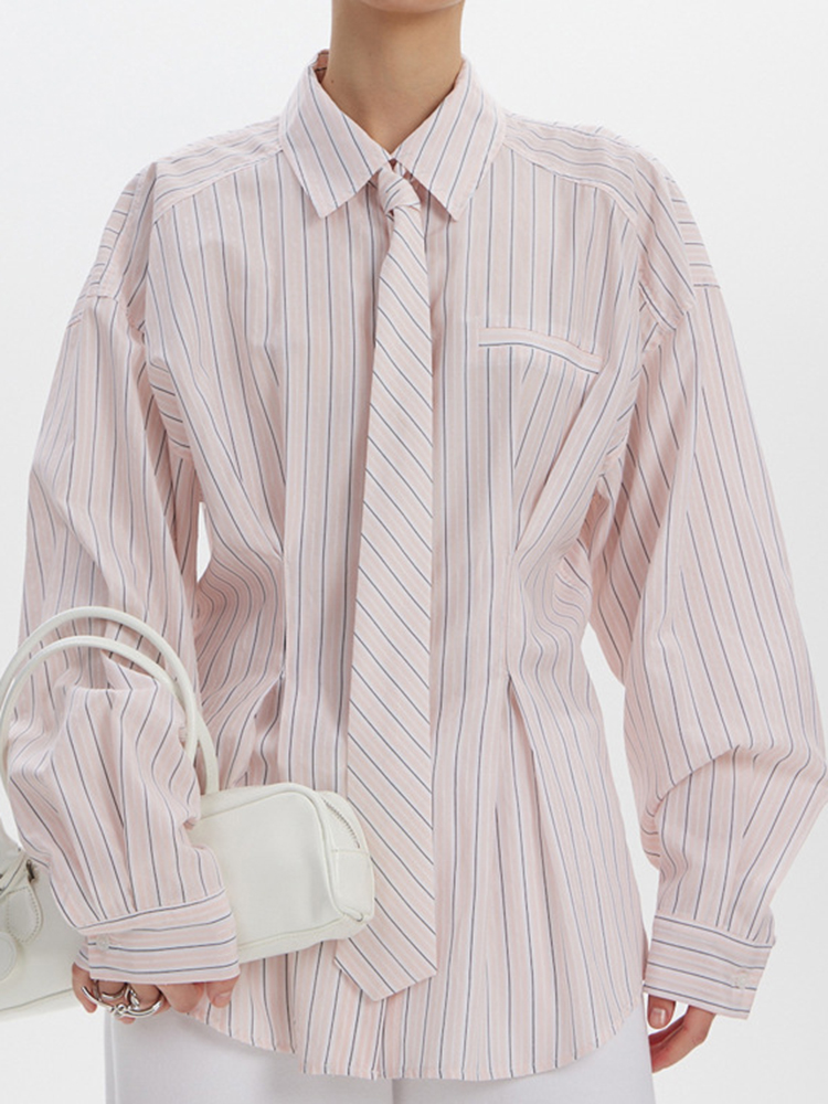 YERMORA Różowa Bluzka w Paski  – Men'S Fashion Pink Shirt recenzja i cena