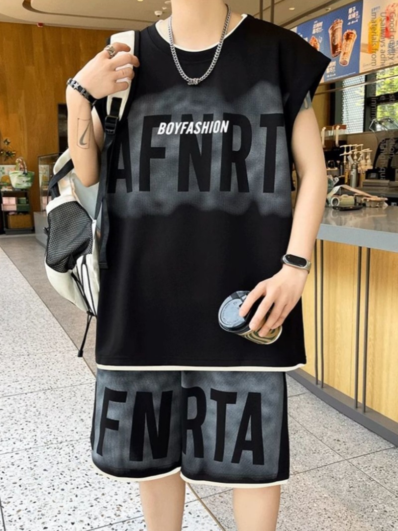 Męski letni zestaw: luźna kami – Mens Fashion Vest recenzja i cena