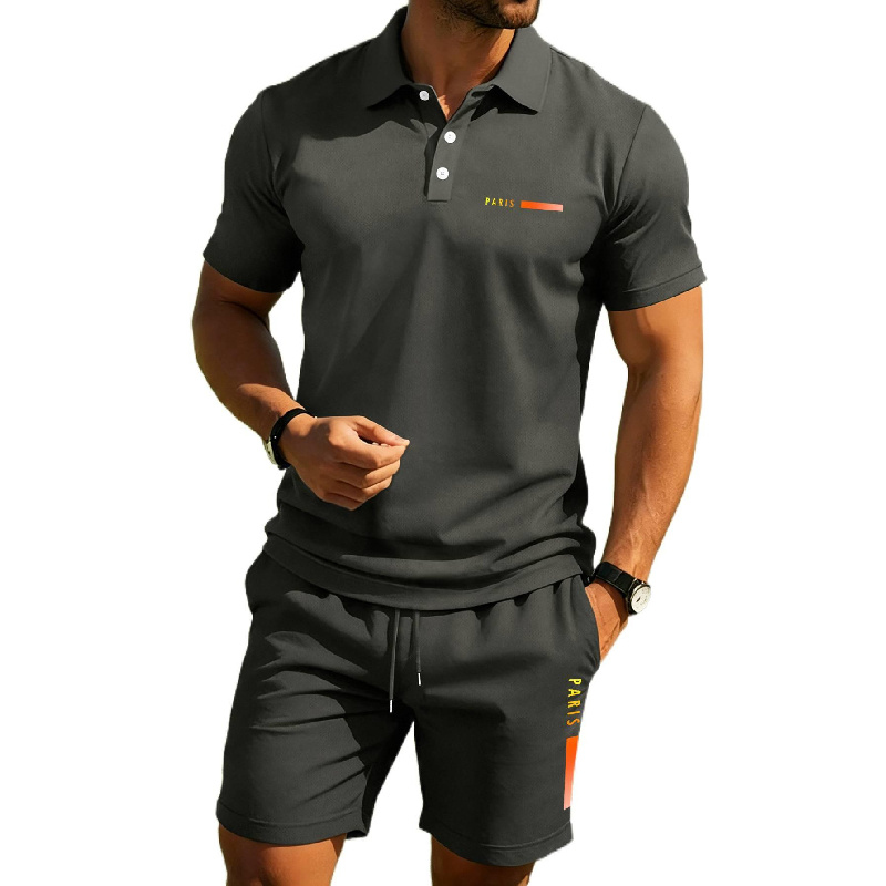 PARIS Męska koszulka polo z na – Men'S Fashion Polo Shirt recenzja i cena