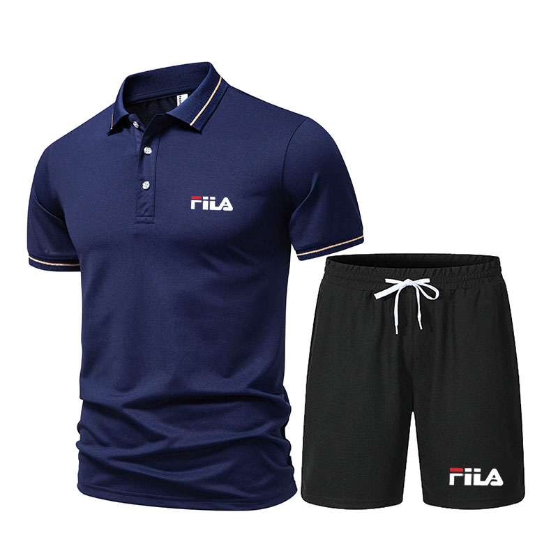 Modny męski dwuczęściowy strój – Men'S Fashion Polo Shirt recenzja i cena