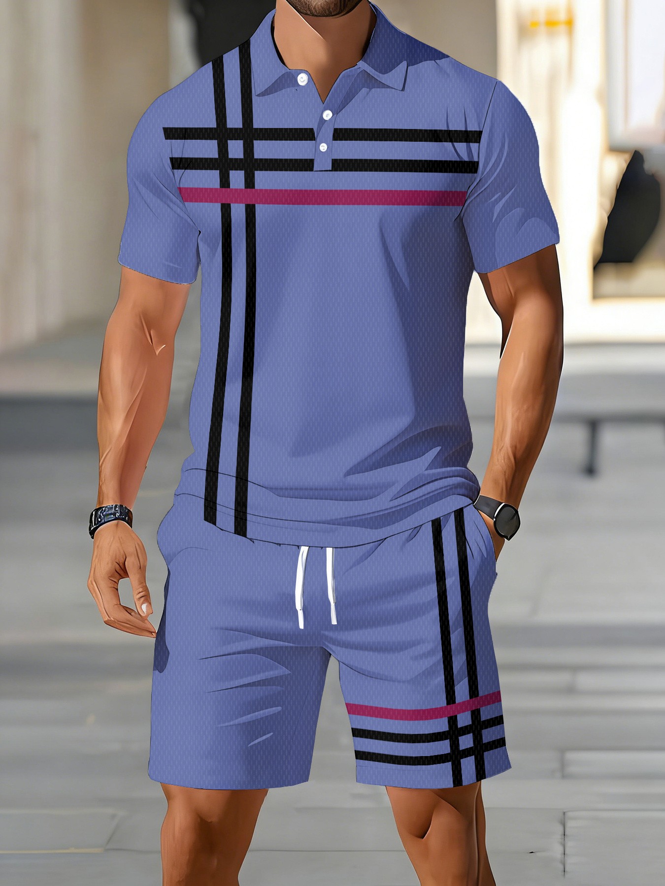 Letni zestaw męskich koszulek  – Men'S Fashion Polo Shirt recenzja i cena