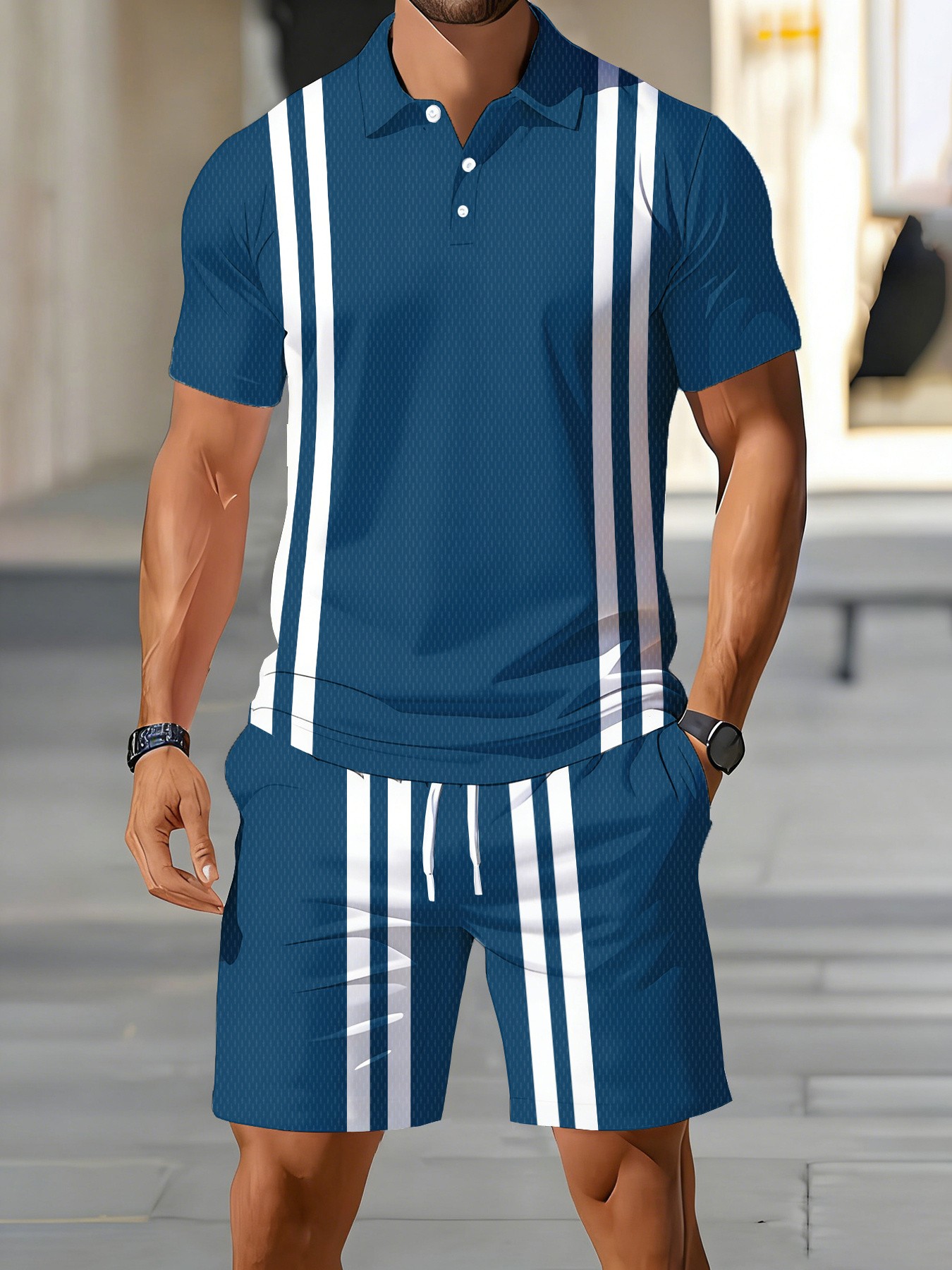 Letni zestaw męskich koszulek  – Men'S Fashion Polo Shirt recenzja i cena
