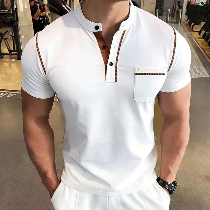 Nowa letnia męska koszulka pol – Men'S Fashion Polo Shirt recenzja i cena